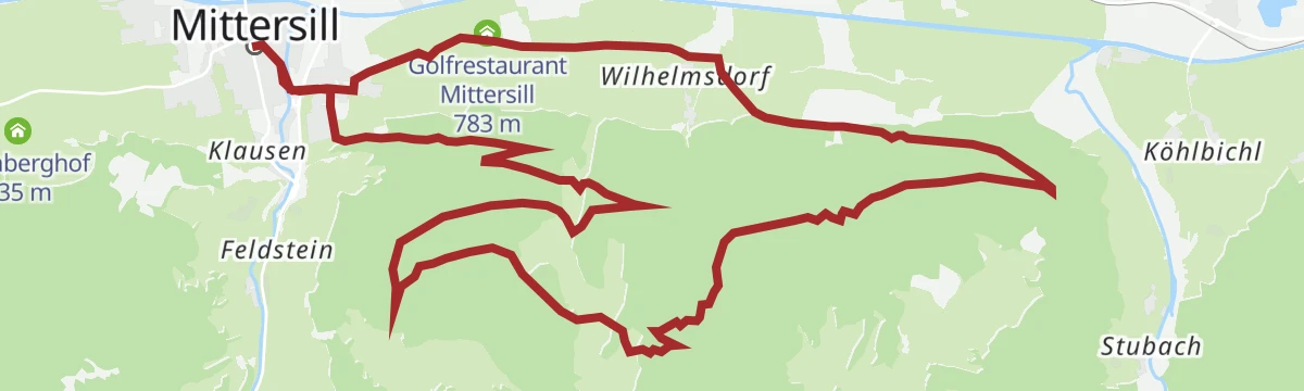 Route map: Mittersill: Felberberg Biketour
